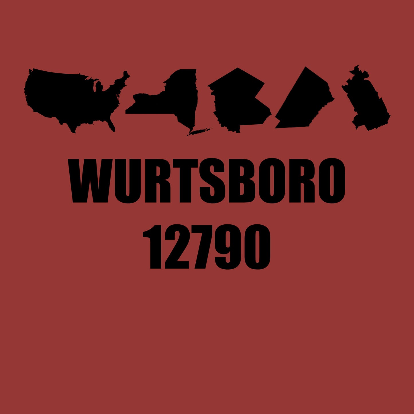 Wurtsboro Zip Code Tee 12790