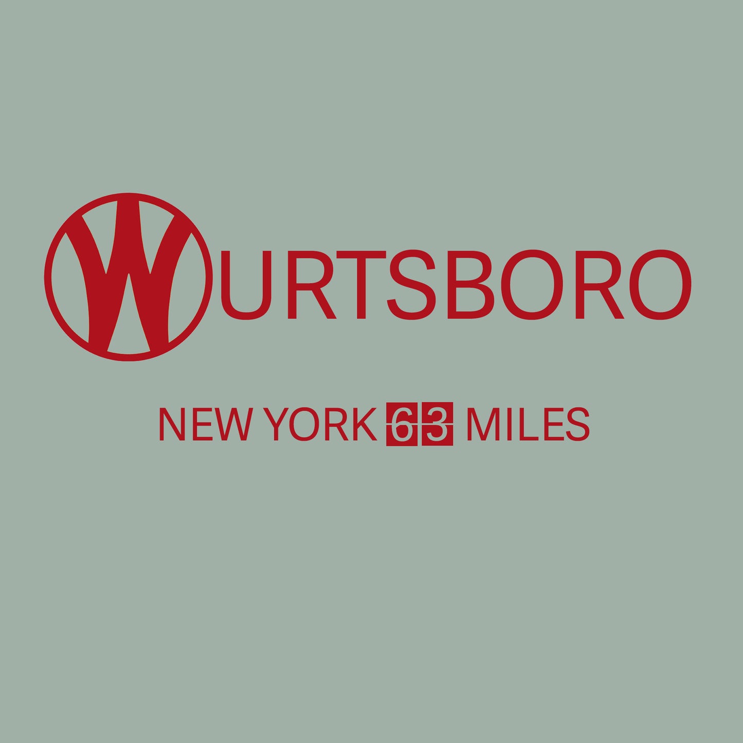 Wurtsboro to New York 63 Miles Tee